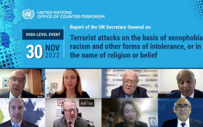 High Level Event on the report of the UN Secretary-General on terrorist attacks on the basis of xenophobia, racism and other forms of intolerance, or in the name of religion and belief