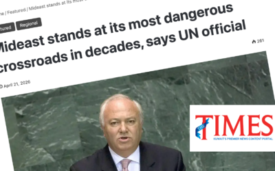 Mideast stands at its most dangerous crossroads in decades, says UN official